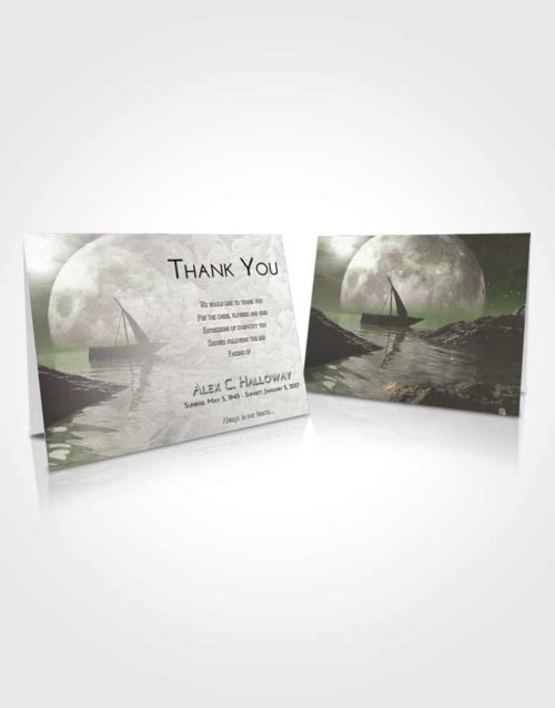 Funeral Thank You Card Template Loving Calm Waters