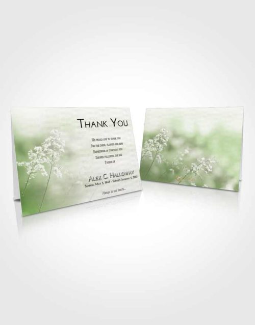 Funeral Thank You Card Template Loving Colorful Spring
