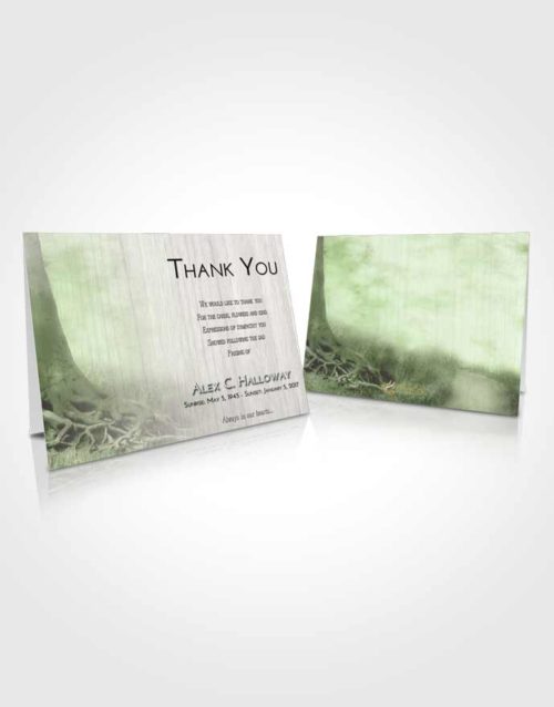 Funeral Thank You Card Template Loving Deep Roots