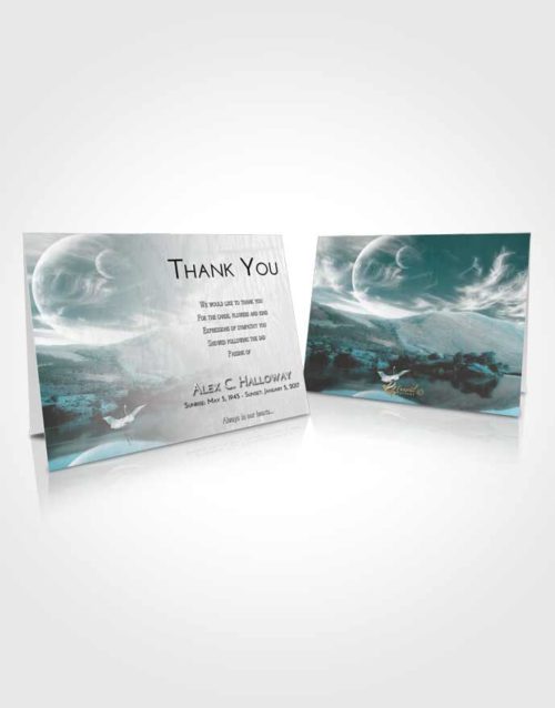 Funeral Thank You Card Template Loving Embrace Astonishing Moon