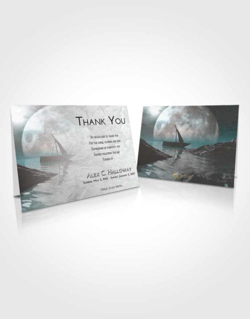 Funeral Thank You Card Template Loving Embrace Calm Waters