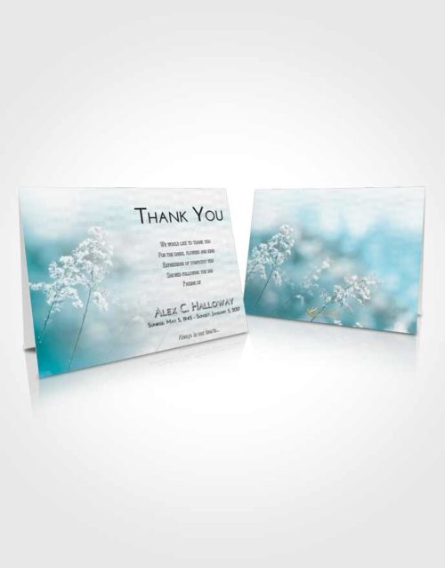 Funeral Thank You Card Template Loving Embrace Colorful Spring