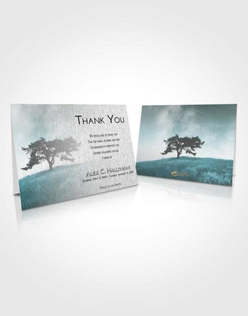 Funeral Thank You Card Template Loving Embrace Gentle Pasture