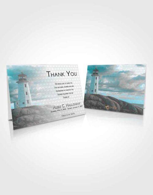 Funeral Thank You Card Template Loving Embrace Lighthouse Safety