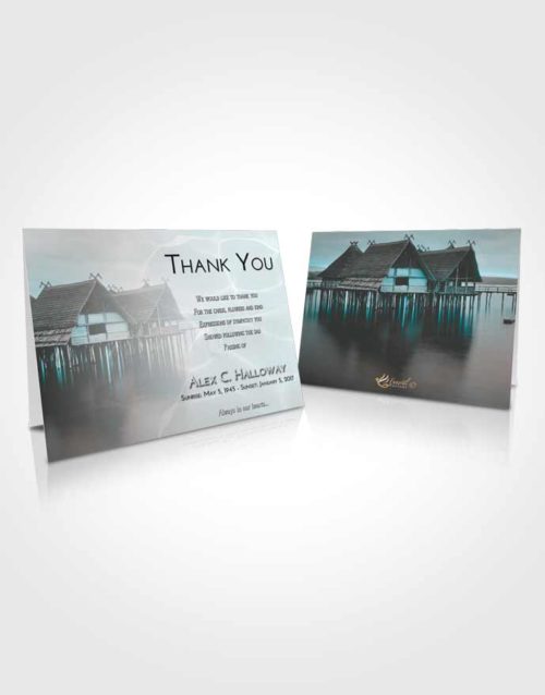 Funeral Thank You Card Template Loving Embrace Ocean Living