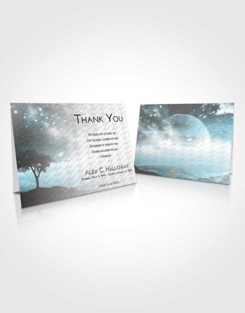 Funeral Thank You Card Template Loving Embrace Scenic Sky