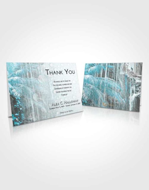 Funeral Thank You Card Template Loving Embrace Waterfall Breeze