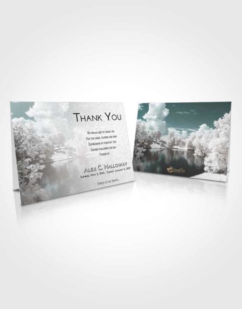 Funeral Thank You Card Template Loving Embrace White Winter Park