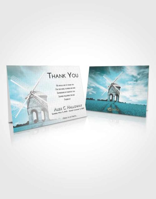 Funeral Thank You Card Template Loving Embrace Windmill of Honor