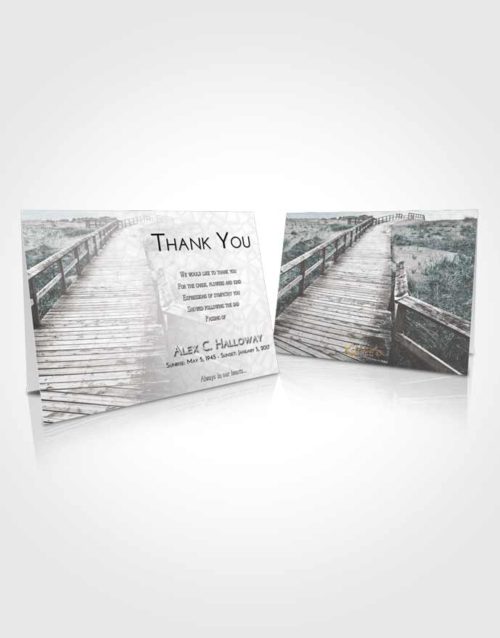 Funeral Thank You Card Template Loving Embrace Wooden Walk
