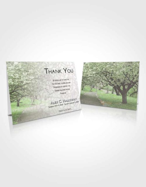 Funeral Thank You Card Template Loving Flowering Path