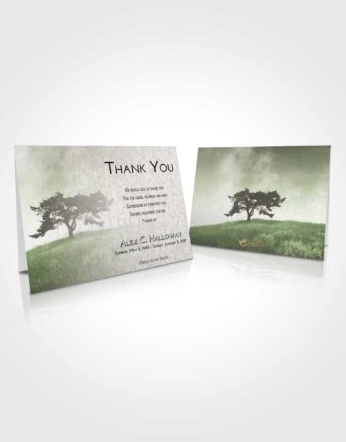 Funeral Thank You Card Template Loving Gentle Pasture