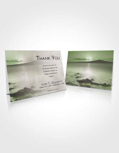 Funeral Thank You Card Template Loving Lake Front