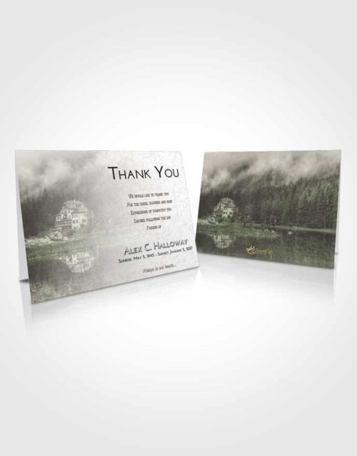 Funeral Thank You Card Template Loving Lake House
