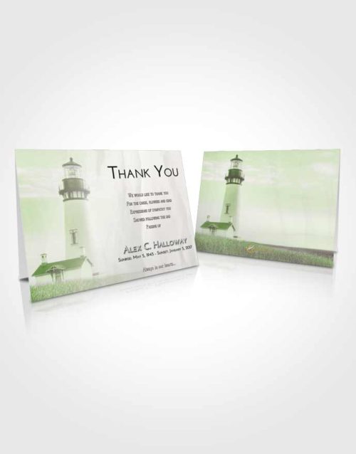 Funeral Thank You Card Template Loving Lighthouse Clarity
