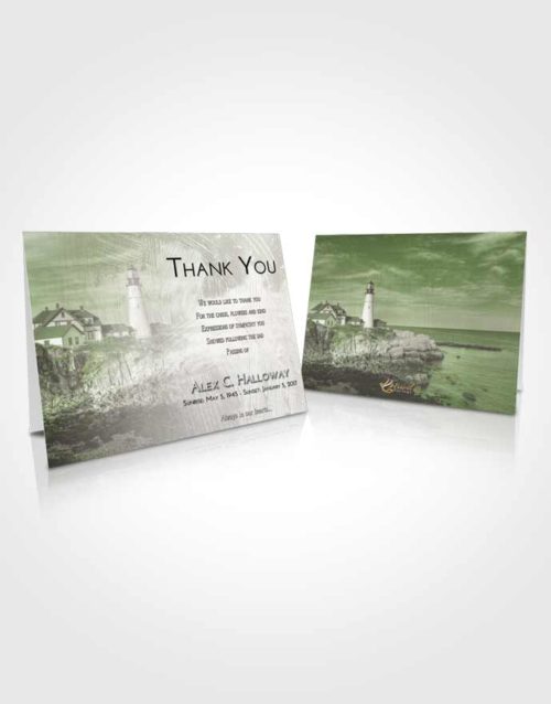 Funeral Thank You Card Template Loving Lighthouse Journey