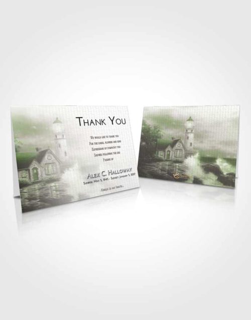 Funeral Thank You Card Template Loving Lighthouse Lookout