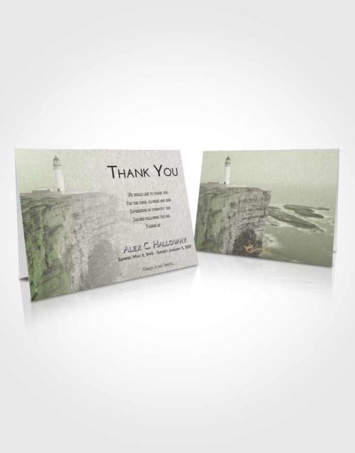 Funeral Thank You Card Template Loving Lighthouse Point