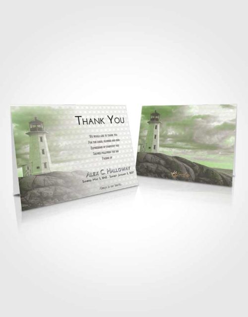 Funeral Thank You Card Template Loving Lighthouse Safety