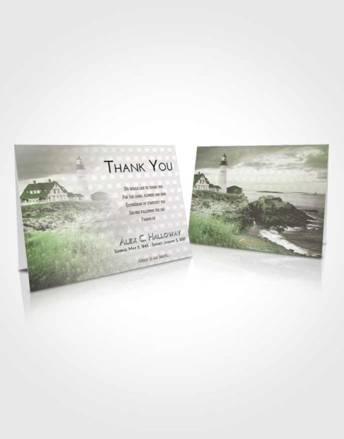 Funeral Thank You Card Template Loving Lighthouse Secret