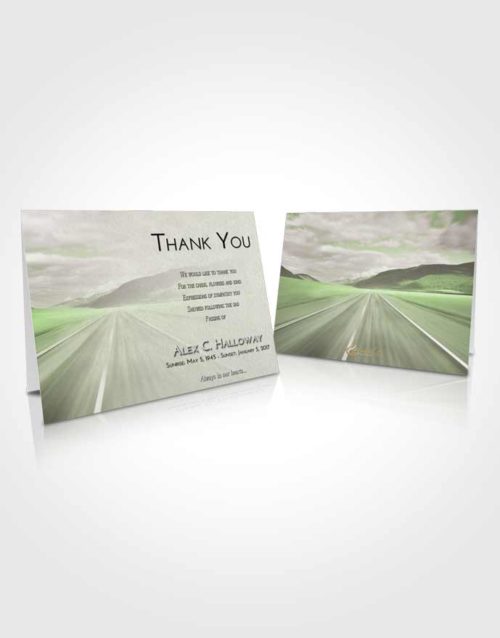 Funeral Thank You Card Template Loving Morning Highway