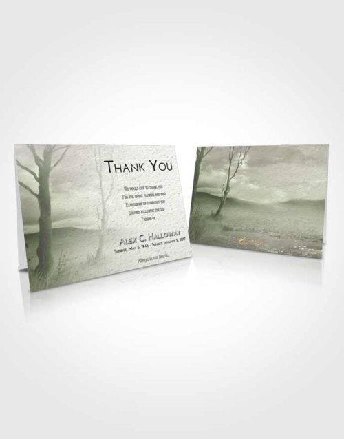 Funeral Thank You Card Template Loving Peaceful Fall
