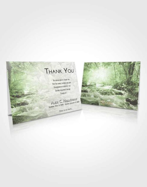 Funeral Thank You Card Template Loving Silver Stream