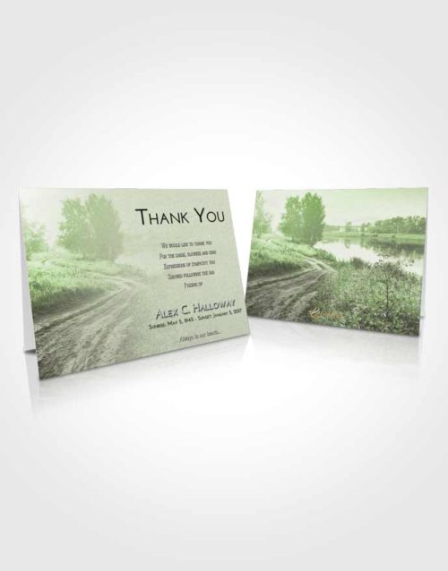 Funeral Thank You Card Template Loving Summer Drive