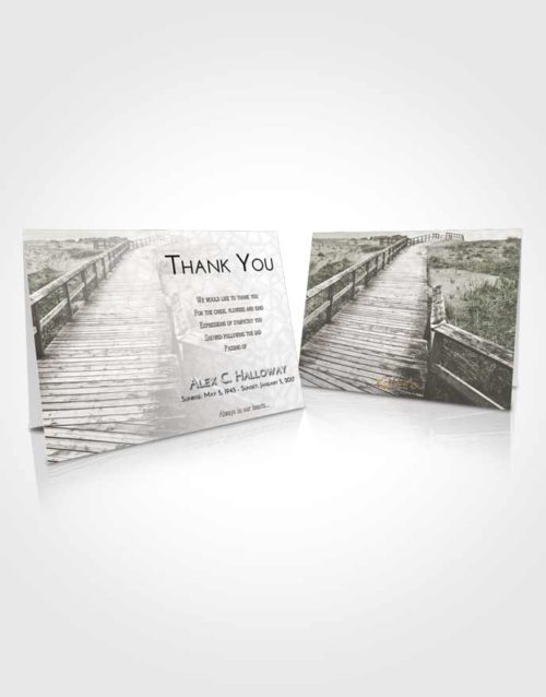 Funeral Thank You Card Template Loving Wooden Walk