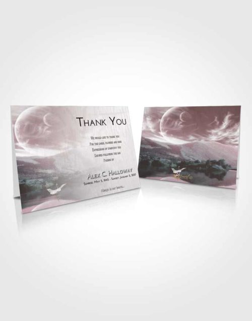Funeral Thank You Card Template Morning Astonishing Moon