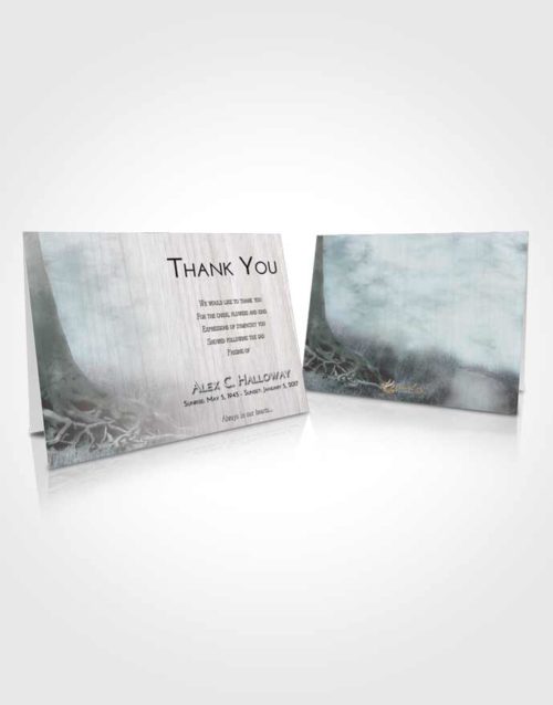 Funeral Thank You Card Template Morning Deep Roots