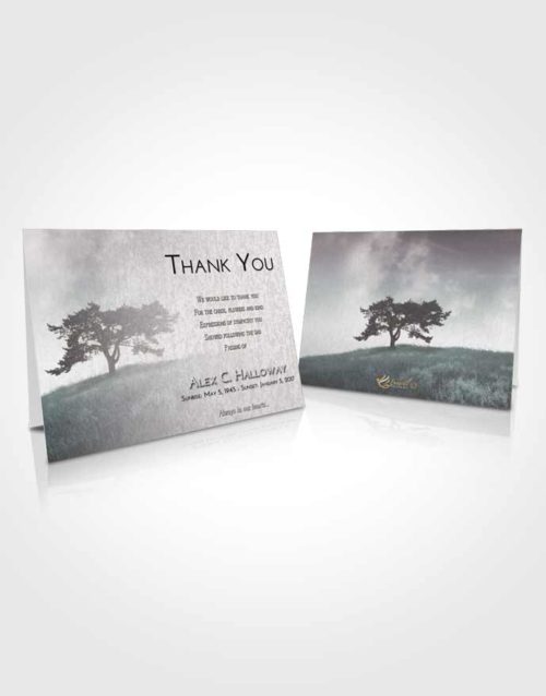 Funeral Thank You Card Template Morning Gentle Pasture