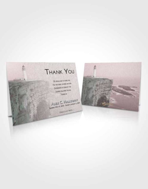 Funeral Thank You Card Template Morning Lighthouse Point