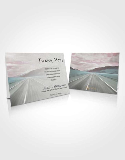 Funeral Thank You Card Template Morning Morning Highway