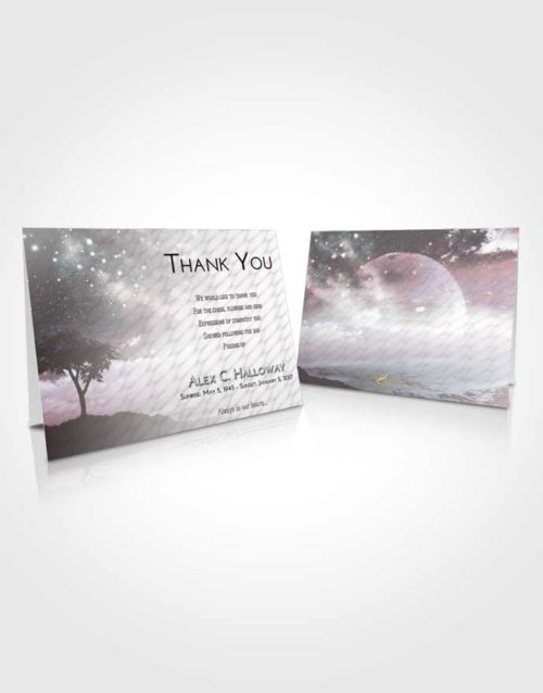 Funeral Thank You Card Template Morning Scenic Sky