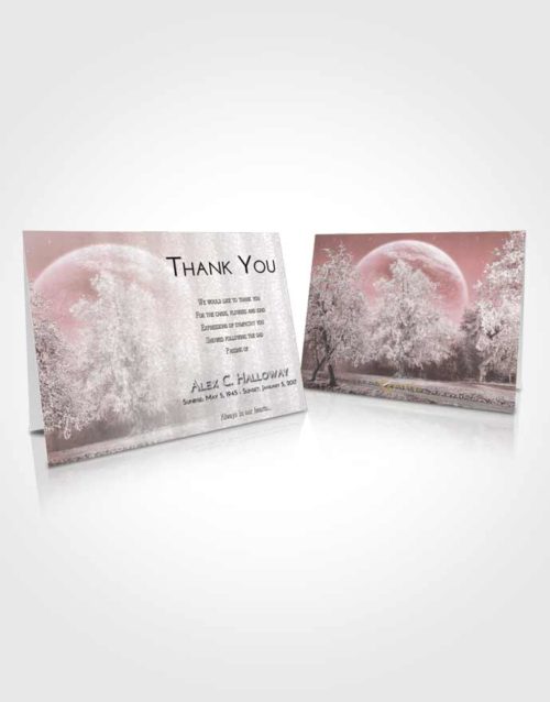 Funeral Thank You Card Template Morning Snowy Love