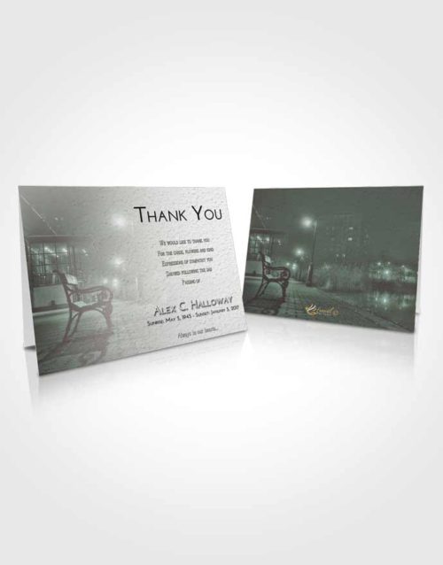 Funeral Thank You Card Template Morning Vintage Walk