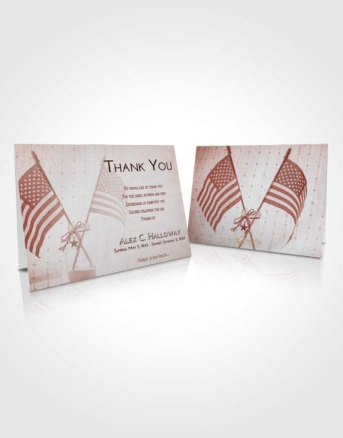 Funeral Thank You Card Template Ruby Love American Justice