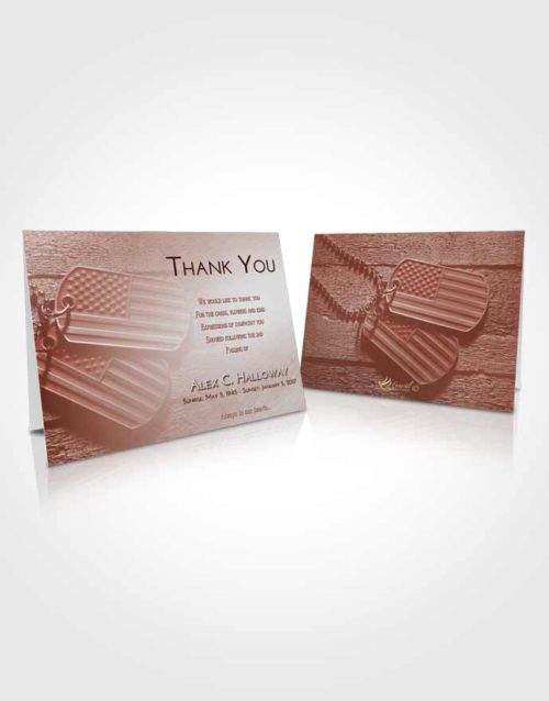Funeral Thank You Card Template Ruby Love American Memory