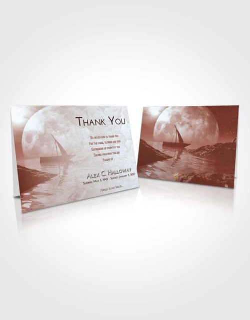 Funeral Thank You Card Template Ruby Love Calm Waters