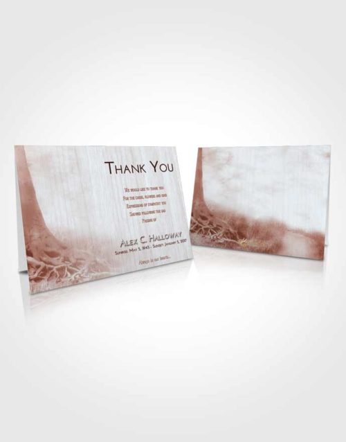 Funeral Thank You Card Template Ruby Love Deep Roots