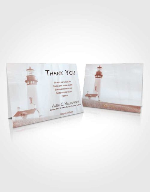 Funeral Thank You Card Template Ruby Love Lighthouse Clarity
