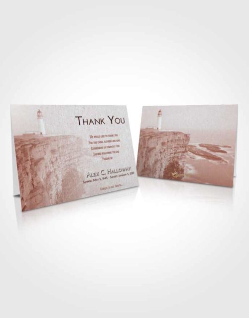 Funeral Thank You Card Template Ruby Love Lighthouse Point