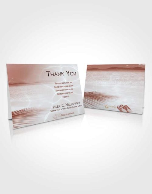 Funeral Thank You Card Template Ruby Love Ocean Ripples