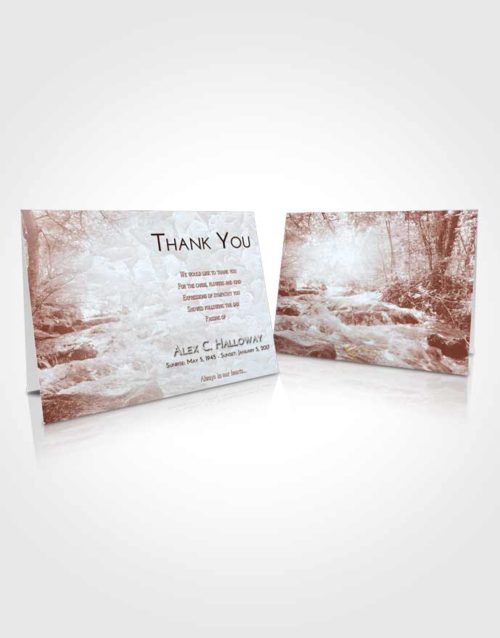 Funeral Thank You Card Template Ruby Love Silver Stream