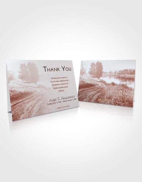 Funeral Thank You Card Template Ruby Love Summer Drive