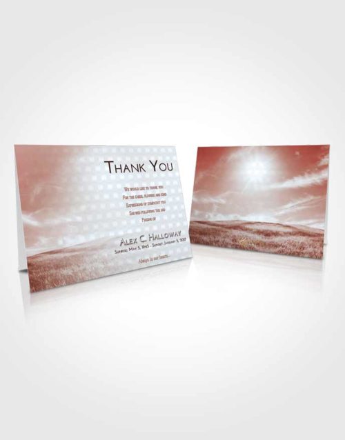 Funeral Thank You Card Template Ruby Love Summer Fields