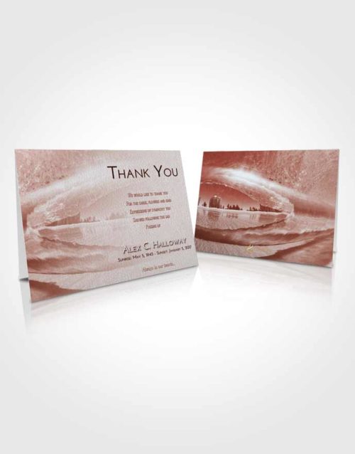 Funeral Thank You Card Template Ruby Love Summer Waves