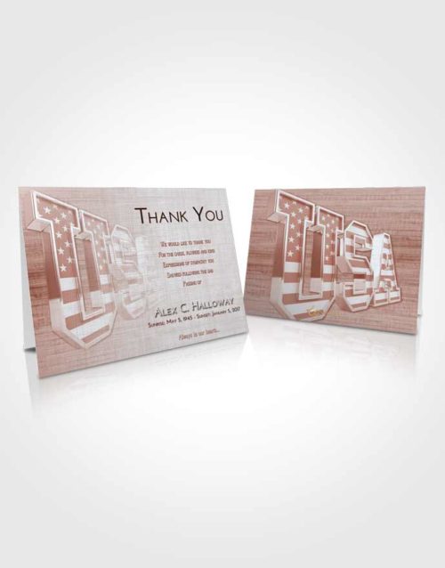 Funeral Thank You Card Template Ruby Love USA