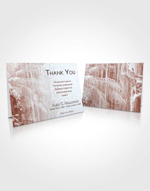 Funeral Thank You Card Template Ruby Love Waterfall Breeze